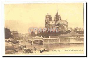 Paris (4th) Old Postcard L & # 39abside of our Lady