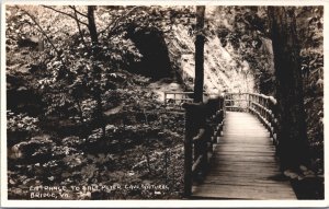 USA Entrance To Salt Peter Cave Natural Bridge Virginia RPPC 03.20