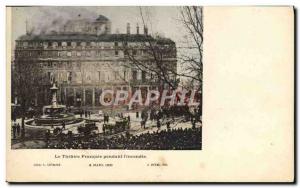 Old Postcard Firemen The french theater during & # 39incendie March 8, 1900