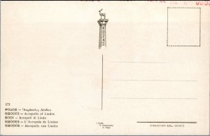 Postcard Greece Rhodes - Acropoli di Lindo