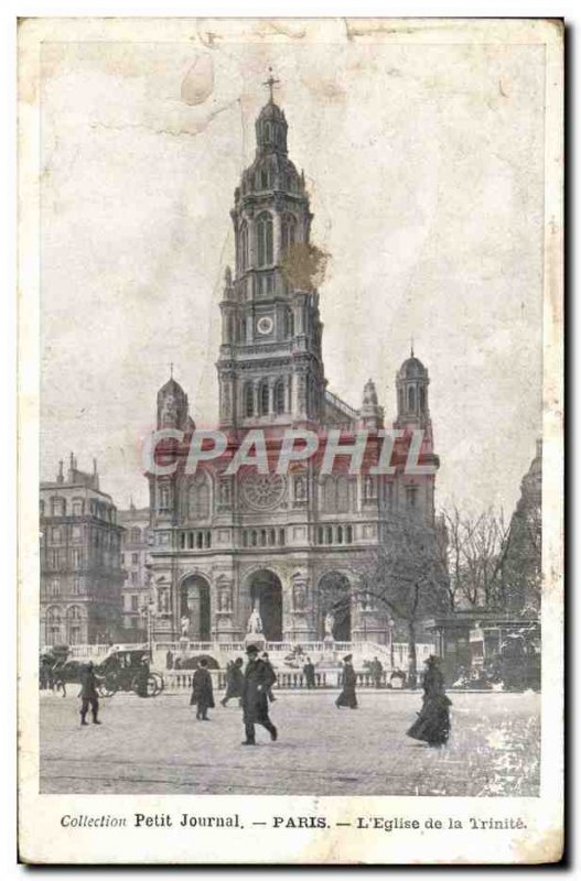 Old Postcard Paris L & # 39Eglise of Trinite