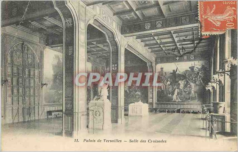 Postcard Old Palace of Versailles Hall of the Crusades