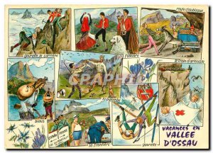 Postcard Modern Tourism Pyreneen holidays Vallee Ossau