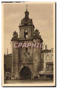 Old Postcard La Rochelle Tower The Big Clock