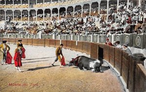 Muerte del Toro Bullfighting Unused 