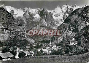 Postcard Modern Courmayeur 1224 m M Catena del Bianco