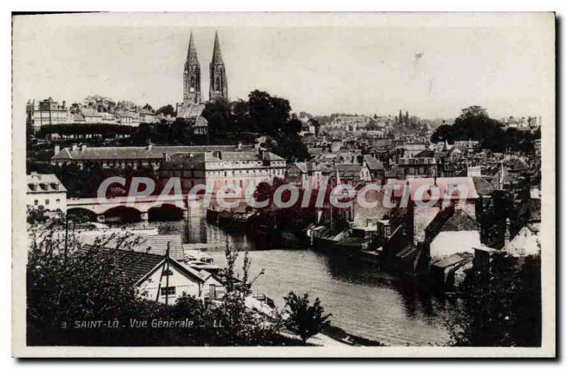 Postcard Old Saint Lo Vue Generale