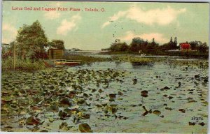 Postcard BOAT SCENE Toledo Ohio OH AM3462