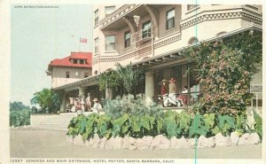 Santa Barbara California C-1910 Hotel Potter Phostint C-1910 Postcard 21-6133