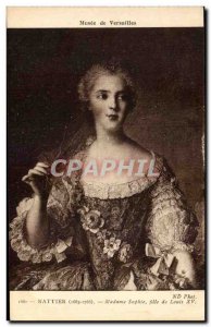 Old Postcard Nattier Sophie daughter of Louis XV Versailles Museum