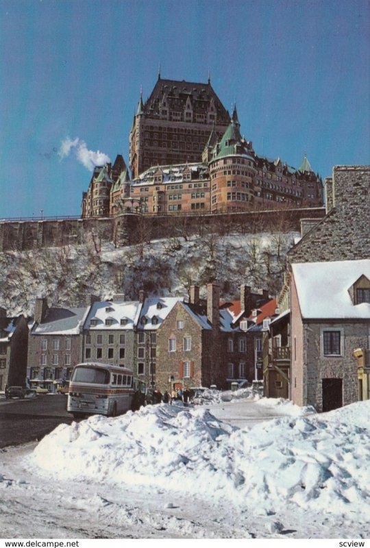 QUEBEC, Quebec, Canada, PU-1980s; The Chateau Frontenac dominating the old lo...