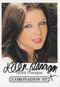 Helen Flanagan Coronation Street Rare Hand Signed Cast Card Photo