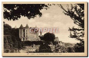 Old Postcard Pau Chateau Henry Park View