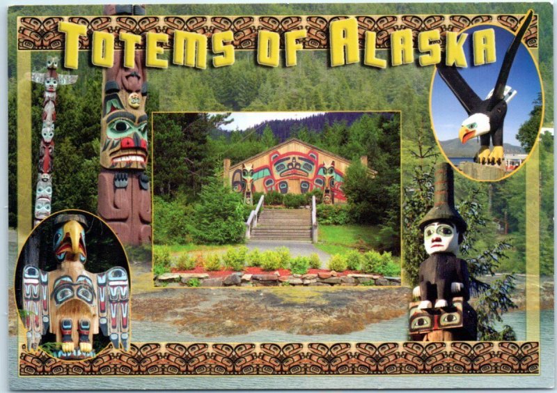 Postcard - Totems Of Alaska