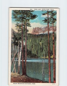 Postcard Fern Lake, Rocky Mountain National Park, Estes Park, Colorado