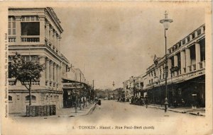 CPA AK INDOCHINA Tonkin Rue Paul Bert VIETNAM (958996)