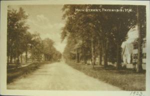 Fryeburg ME Main Street Postcard