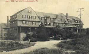 Old Fort Inn Kennebunkport ME Writing on back