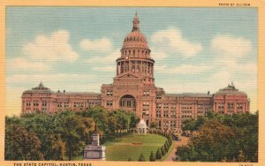 Austin TX-Texas, The State Capitol Building Historical Landmark Vintage Postcard