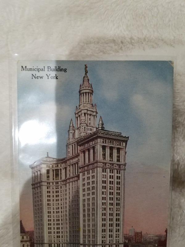 Antique Postcard, Municipal Building, New York City