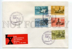 490906 Netherlands 1965 First world exhibition transport in MUNICH Old FDC Cover