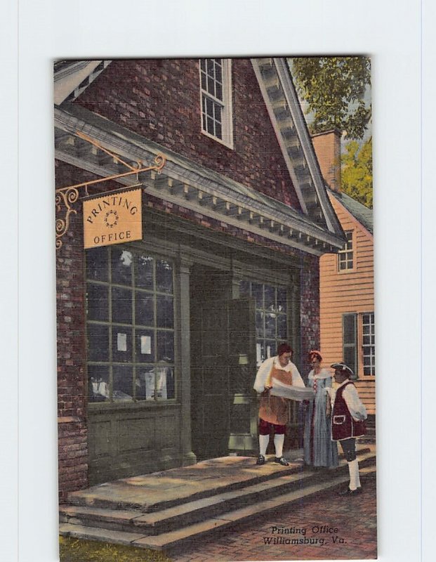 Postcard Printing Office, Williamsburg, Virginia