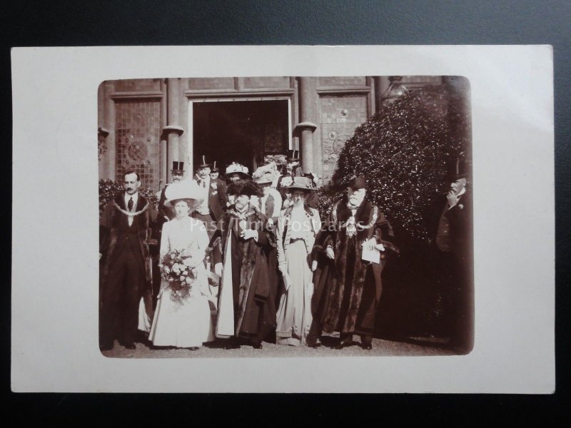 Lord Mayor of London, Margate? London? at Wedding c1910 Real Photograph Postcard