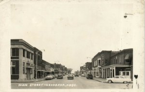 PC CPA US, KANSAS, NEODESHA, MAIN STREET, VINTAGE REAL PHOTO POSTCARD (b5511)