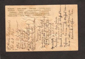 Lovers Lovely Lady & Man in Car Vintage 1926 Postcard