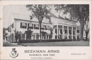 Postcard Beekman Arms Hotel Rhinebeck New York