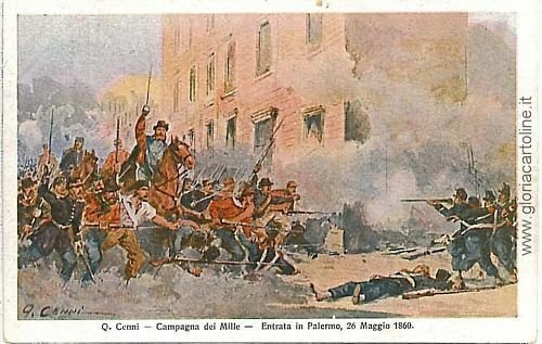 09931 VINTAGE POSTCARD - REGIMENTAL: Q. CENNI - PALERMO-