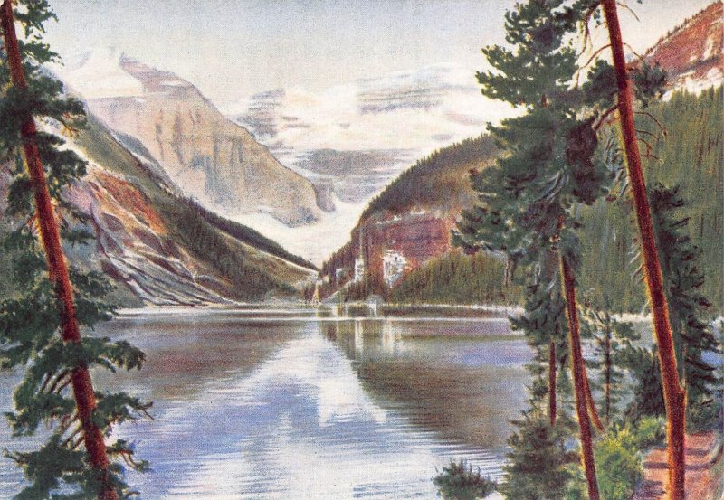 A863 Canada Lake Louise vintage postcard