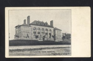 OTTUMWA IOWA IA. OTTUMWA HIGH SCHOOL VINTAGE POSTCARD 1906