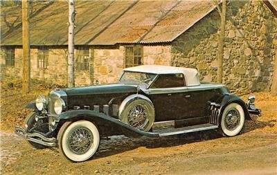 1930 DUESENBERG J Speedster Car Long Island Auto Museum 1974 Vintage Postcard