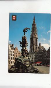 BF29882 antwerpen anvers kathedral met brabo belgium   front/back image