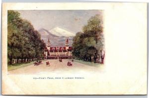 Pike's Peak from Colorado Springs, Embossed Undivided Back Vintage Postcard H17