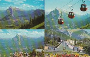 Canada Banff Main Street Cascade Mountain & Mount Norquay Cablecar Lift