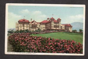 CA Hotel Potter Santa Barbara California Calif Postcard Detroit Publ Phostint PC