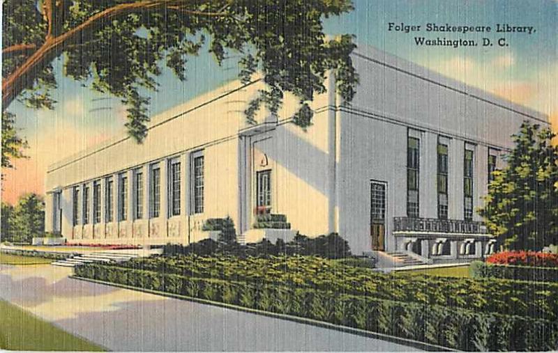 Folger Shakespeare Library, Washington, DC, 1944 Linen