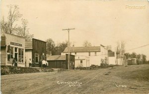 WI, Cornell, Wisconsin, Street Scene, James O'Hara Shoes & Clothes, Lewis, RPPC