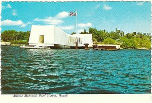 USS Arizona Memorial, Pearl Harbor, Hawaii, Chrome Postcard