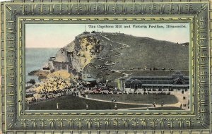 Capstone Hill and Victoria Pavilion, Ilfracombe, England, Early Postcard, Unused