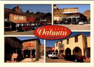 3~4X6 Postcards Oatman, AZ Arizona STREET SCENES~GUNFIGHT SHOW~BURROS Route 66