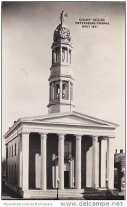 Court House Petersburg Virginia Real Photo