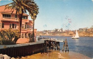 Newport Beach California Homes In Newport Harbor, Photochrome Vintage PC U14267