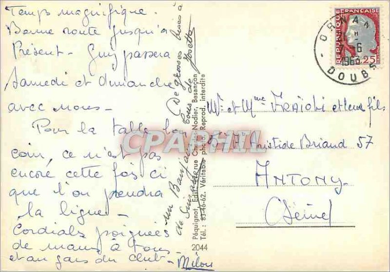 Postcard Modern Franche Comte Loue Valley Lion