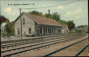 LEBANON NH Railroad Train Station c1910 Postcard