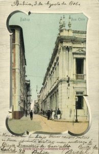 brazil, SALVADOR de Bahia, Rua Chile (1906) Art Nouveau Postcard