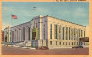 Vintage Postcard 1956 New Post Office Broadway Union Station Nashville Tennessee