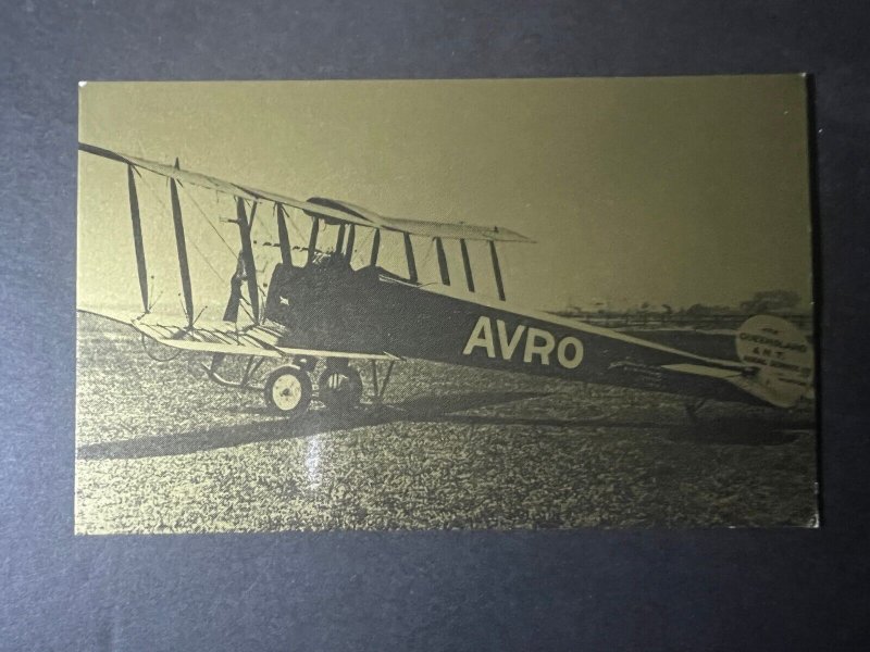 Mint Aviation Qantas Airways Postcard AVRO 504k 1921